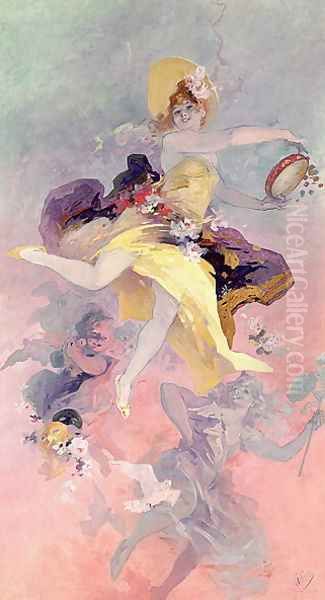 Dancer with a Basque Tambourine - view 1