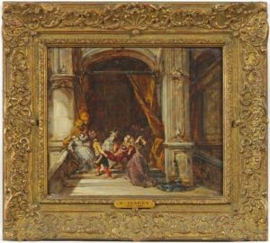 Assassinat Du Duc De Guise by Eugene Isabey