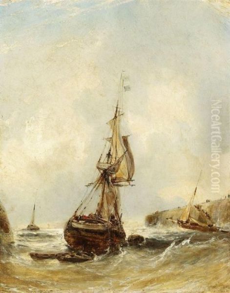 Zugeschrieben - Segelschiffe Vor Der Kuste - view 1