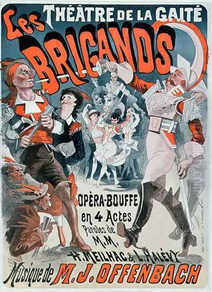Poster for the opera bouffe 'Les Brigands' by Jacques Offenbach (1819-80) 1869 - view 1