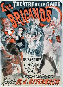 Poster for the opera bouffe 'Les Brigands' by Jacques Offenbach (1819-80) 1869 by Jules Cheret