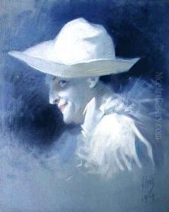 The Mime Artist Georges Wague as Pierrot, 1909 by Jules Cheret