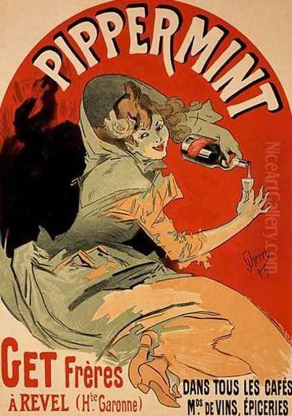 Reproduction of a poster advertising 'Pippermint', 1899 - view 1