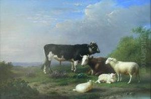 In The Meadows by Eugene Verboeckhoven