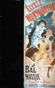 Advertisement for the 'Masked Ball at the Elysee Montmartre, Paris' by Jules Cheret