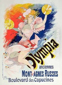 Poster advertising 'Olympia', Boulevard des Capucines, 1892 by Jules Cheret