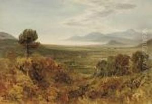On The Road To La Roquette, Near Cannes, France by Bernard Walter Evans