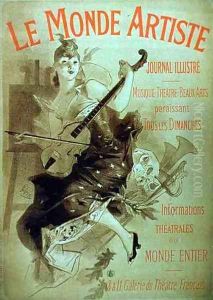 Advertisement for the Illustrated Journal, 'Le Monde Artiste' by Jules Cheret