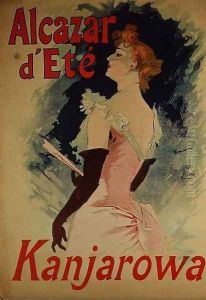 Poster advertising "Alcazar d'Ete" starring Kanjarowa