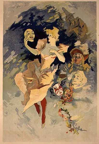 Reproduction of 'La Danse', 1891 by Jules Cheret