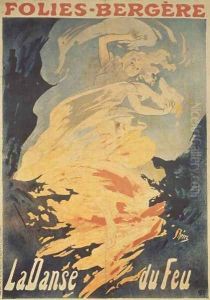 Folies Bergeres: la Danse du Feu, France 1897 by Jules Cheret