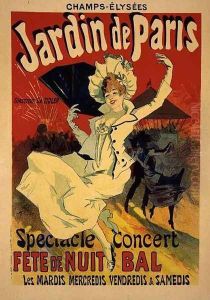 Reproduction of a Poster Advertising the 'Jardin de Paris' on the Chanps Elysees, 1890