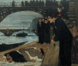 Le Noye Du Pont Desarts (1895) - Drowned Body At The Pont Des Arts (1895)