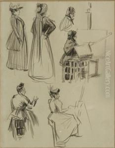 Schetsen Van Personages.
 Etudes De Personnages