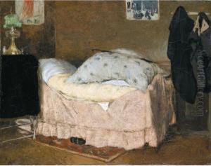 Le Lit Rose Or Vue De Mon Lit Or Ma Chambre by Henri-Jacques Evenepoel