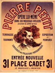 Poster advertising Pierre Petit's New Studios, 1876 by Jules Cheret