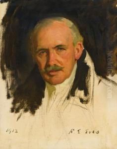 Portrait Of Sir James Jebusa Shannon by Reginald Grenville Eves