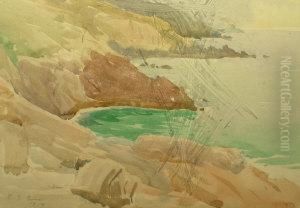 Ra Rba Roi Rp -- West Country Coastal Landscape by Reginald Grenville Eves