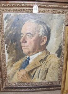 Portrait Of John Watson Hughes by Reginald Grenville Eves