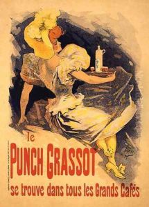 Reproduction of a poster advertising 'Punch Grassot', 1895 by Jules Cheret