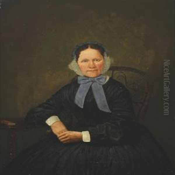 Portrait Of Lady In A Black Dress - view 1