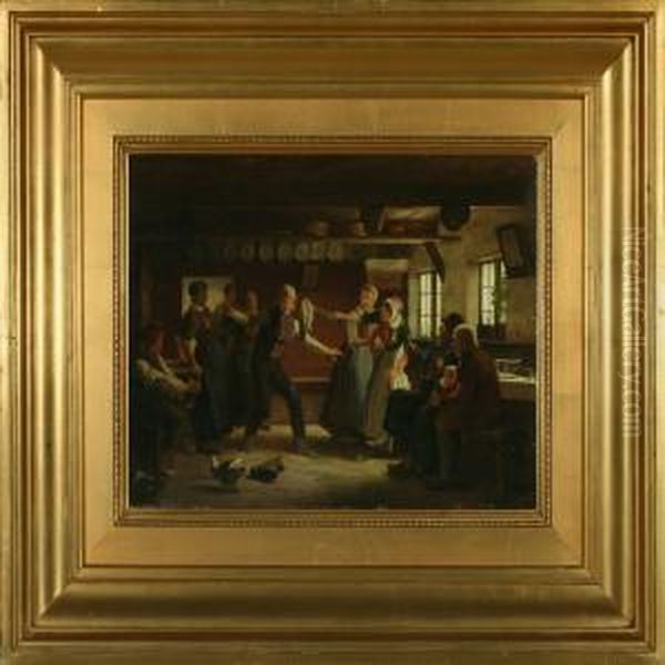 Interior With Young People Having Fun - view 1