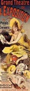 Reproduction of a poster advertising the 'Grand Theatre de L'Exposition', Palais des Enfants, Paris, 1889