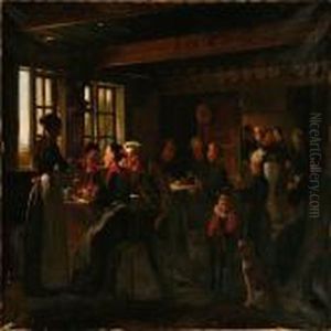 Country Party Interior From Amager Island
