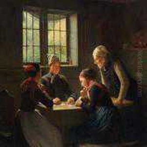 The Card Players by Julius Exner