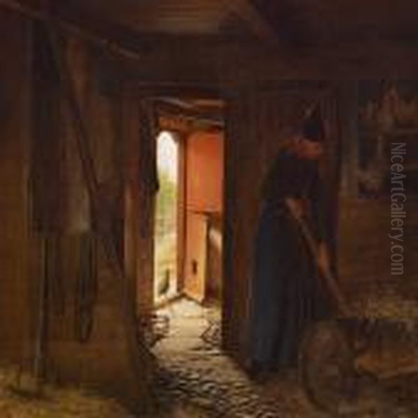 Young Woman From Fano In The Stables - view 1