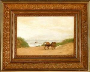 A Beach Scenery From Fano Island, Denmark by Julius Exner