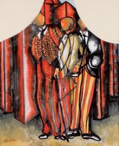 Personnages De Cirque by Alexandra Alexandrov Exter
