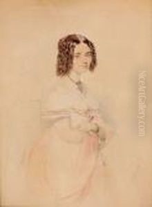Bildnis Einer Jungen Dame In Hellem Kleid by Franz Eybl