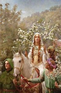 Queen Guinevere's Maying by John Maler Collier