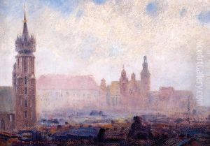 Pejzaz Z Krakowa by Stanislaw Ignacy Fabijanski Poraj