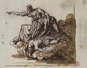 Achimelech With The Bodies Of His Sons by Francois-Xavier Fabre