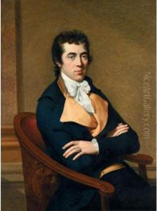 Portrait Of Henry Richard Vassall Fox, 3rd Baron Holland by Francois-Xavier Fabre