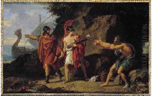 Philoctete Dans L'ile De Lemnos A Qui Ulysse Vient Demander Les Fleches D'hercule
Esquisse Preparatoire Pour Le Tableau Appartenant Au Musee Du Louvre Et Depose A L'ambassade De France Pres Le Vatican A Rome.
- Tableau Conserve A Rome
- Une Gravure - view 1