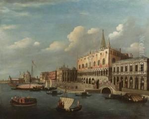 Il Molo Con Il Palazzo Ducale Visto Dal Bacino Di San Marco by Jacopo Fabris Venice