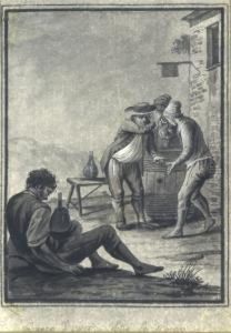 'giuoco D""osteria Detto La Morra"" by Pietro Fabris
