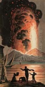 Eruzione Del Vesuvio Nella Notte Dell'8 Agosto 1779