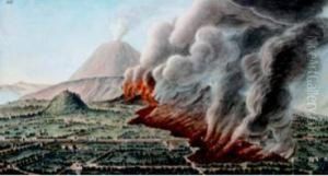 A) Vue D'une Fource D'eau Chaude Appellee Pisciarelli Qui Sort D'une Partie Du Cone A) Vue D'une Fource D'eau Chaude Appellee Pisciarelli Qui Sort D'une Partie Du Cone