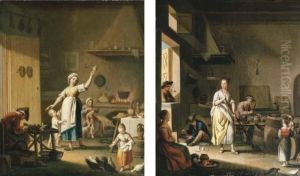 A Cobbler's Shop; And A Cooper's Shop by Pietro Fabris