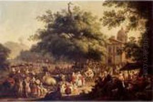 The Festival Of The Madonna Dell'arco, Naples by Pietro Fabris