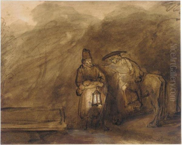 Rest On The Flight Into Egypt by Barent Fabritius