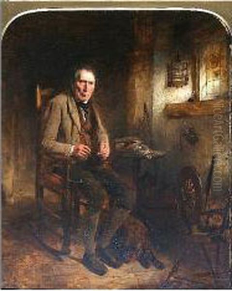 Elderly Man Seated In An Interior - view 1