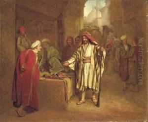 Bazaar At Cairo, Bedouins Buying Armour