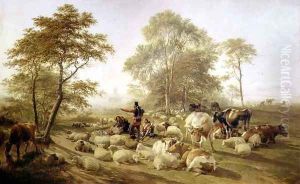 Canterbury Meadows, 1858 by Thomas Sidney Cooper