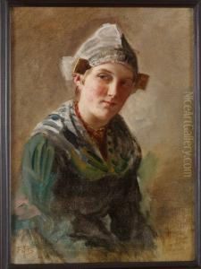 Allmogeflicka by Ferdinand Fagerlin