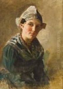 Kvinna I Hembygdsdrakt by Ferdinand Fagerlin